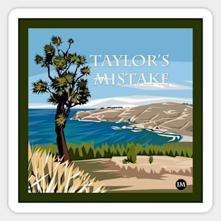 Taylor's Mistake, Christchurch by Ira Mitchell-Kirk Sticker